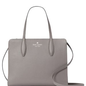 Kate Spade Hare Grey medium zip satchel